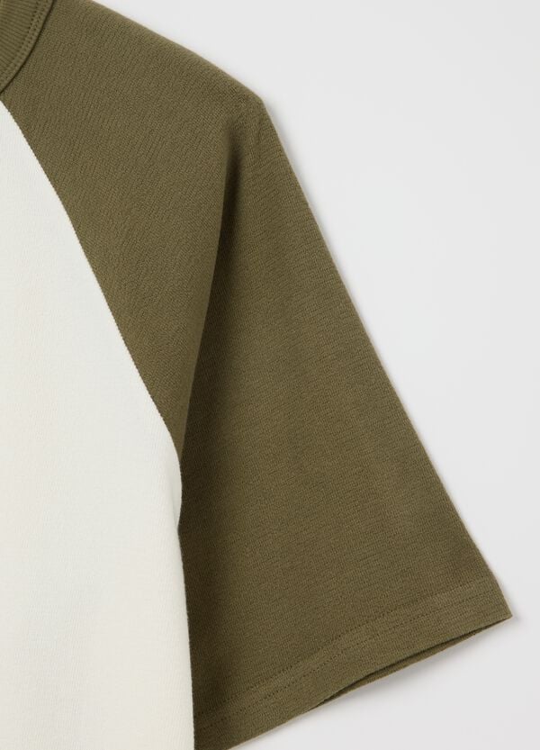 Ovs T-shirt In Cotone Bicolore