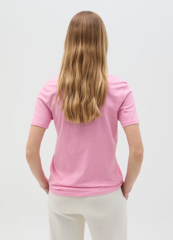 Ovs T-shirt In Cotone Bio Con Scollo A V