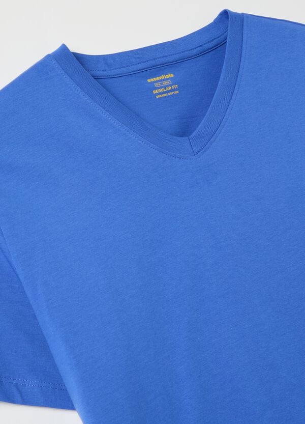 Ovs T-shirt In Cotone Bio Con Scollo A V