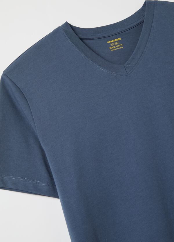 Ovs T-shirt In Cotone Bio Con Scollo A V