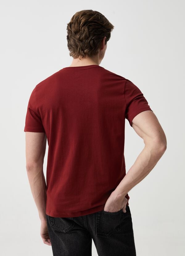 Ovs T-shirt In Cotone Bio Con Scollo A V