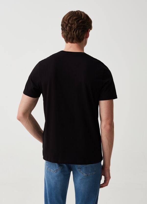 Ovs T-shirt In Cotone Bio Con Scollo A V