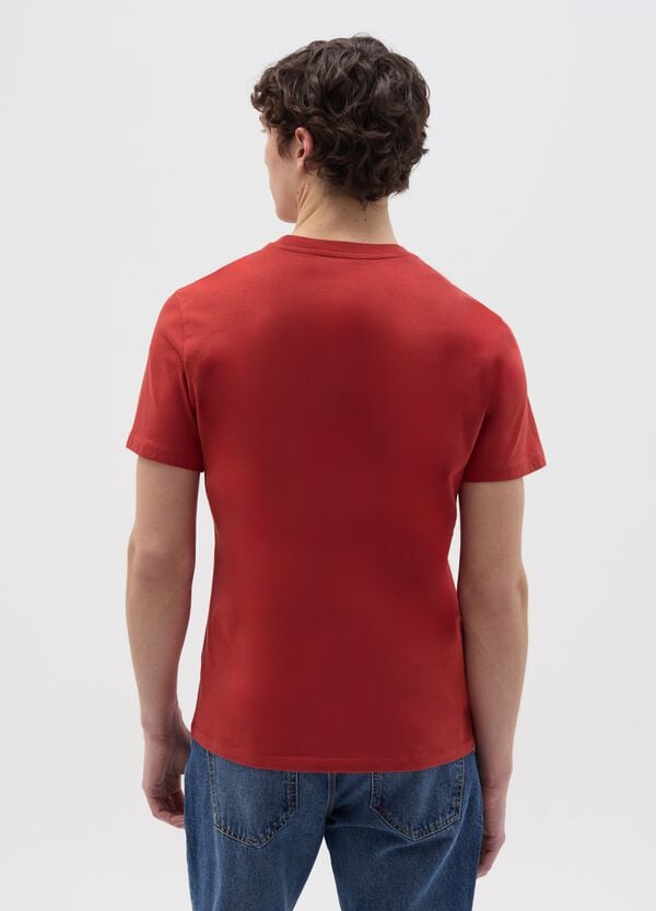 Ovs T-shirt In Cotone Bio Con Scollo A V