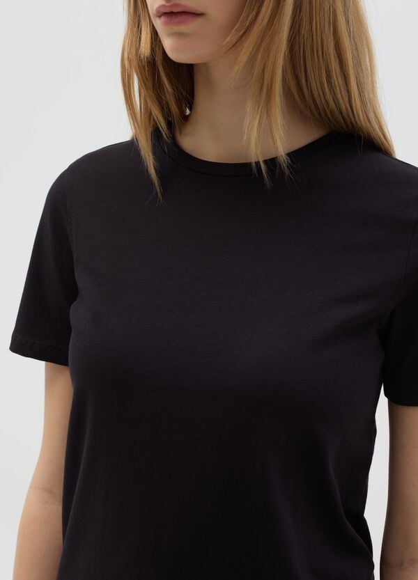 Ovs T-shirt In Cotone Bio Con Scollo Rotondo