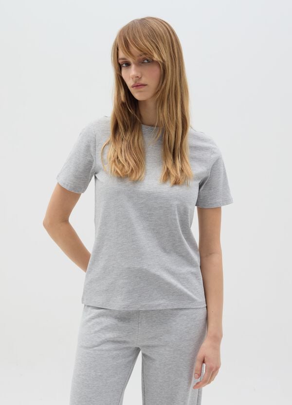 Ovs T-shirt In Cotone Bio Con Scollo Rotondo