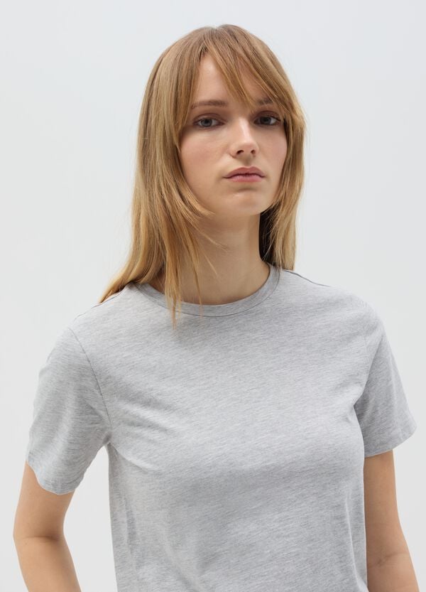 Ovs T-shirt In Cotone Bio Con Scollo Rotondo