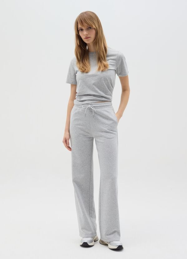 Ovs T-shirt in cotone bio con scollo rotondo