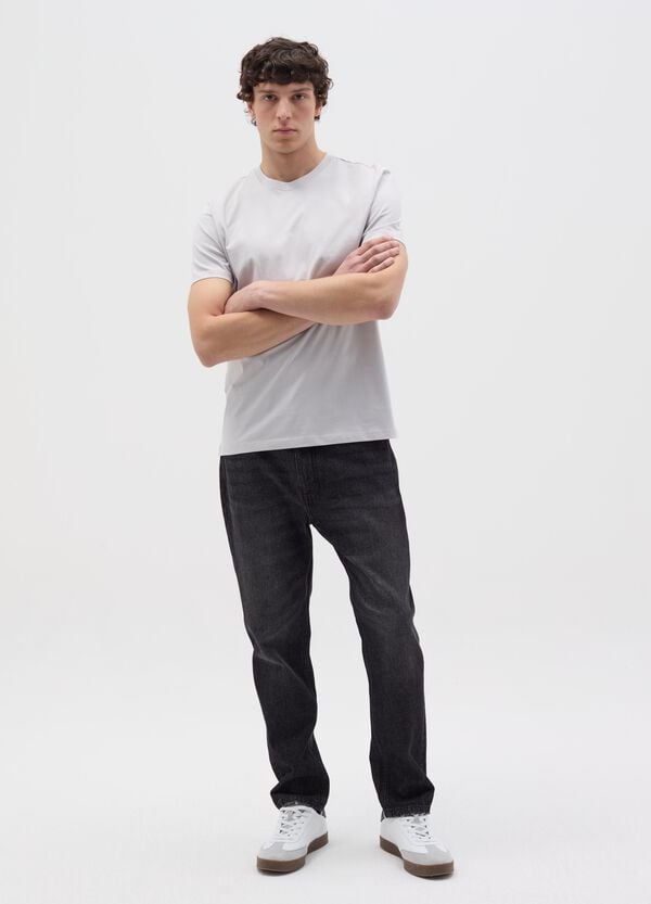 Ovs T-shirt in cotone bio con scollo rotondo