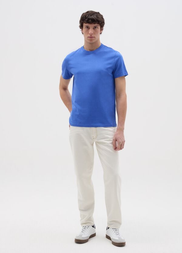 Ovs T-shirt in cotone bio con scollo rotondo