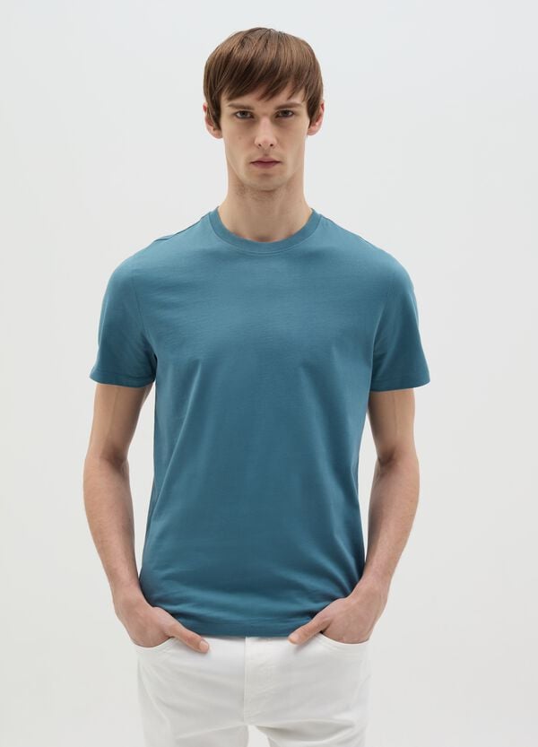 Ovs T-shirt in cotone bio con scollo rotondo