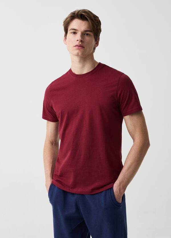 Ovs T-shirt in cotone bio con scollo rotondo