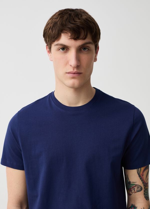 Ovs T-shirt In Cotone Bio Con Scollo Rotondo