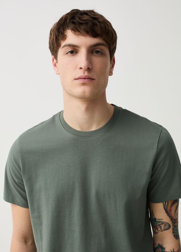 Ovs T-shirt In Cotone Bio Con Scollo Rotondo
