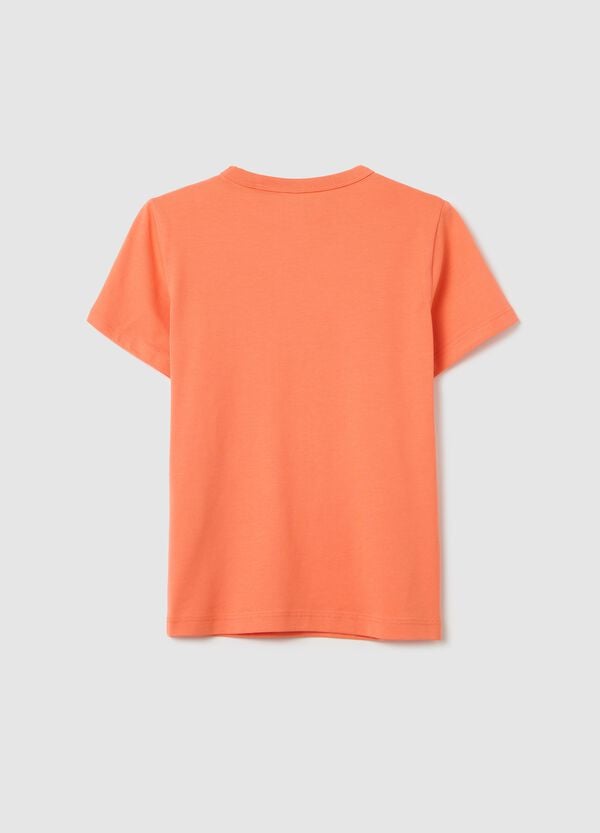 Ovs T-shirt In Cotone Bio Con Scollo Rotondo