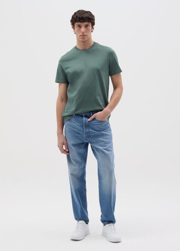 Ovs T-shirt in cotone bio con scollo rotondo