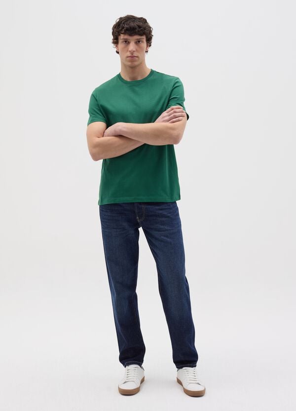 Ovs T-shirt in cotone bio con scollo rotondo