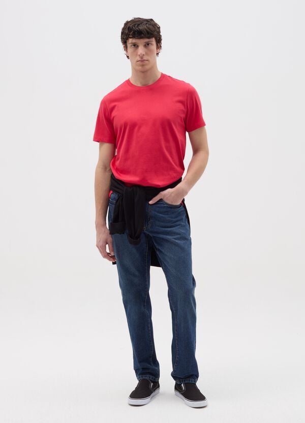 Ovs T-shirt in cotone bio con scollo rotondo