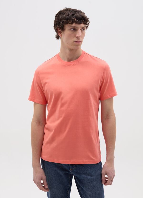 Ovs T-shirt in cotone bio con scollo rotondo