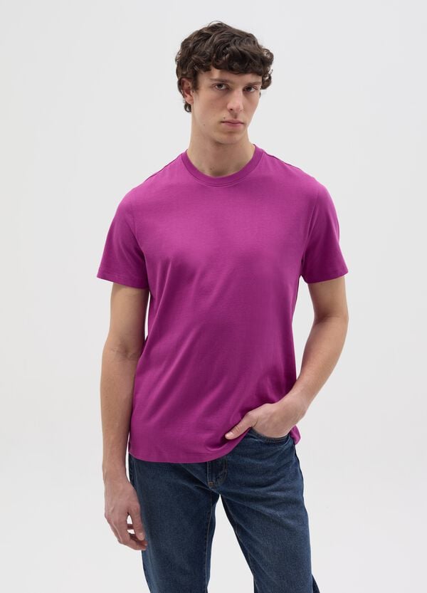 Ovs T-shirt in cotone bio con scollo rotondo