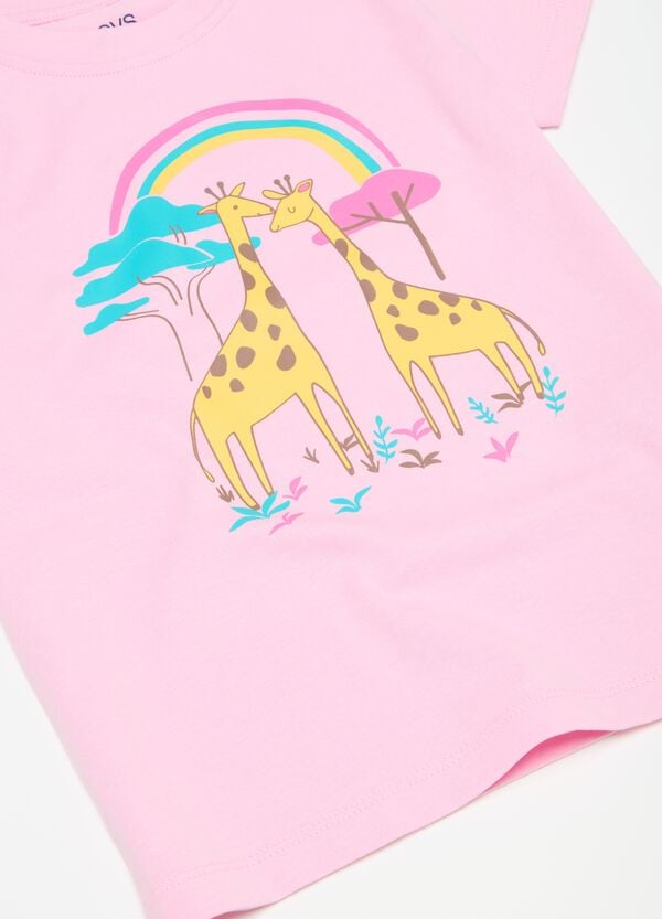 Ovs T-shirt In Cotone Bio Con Stampa