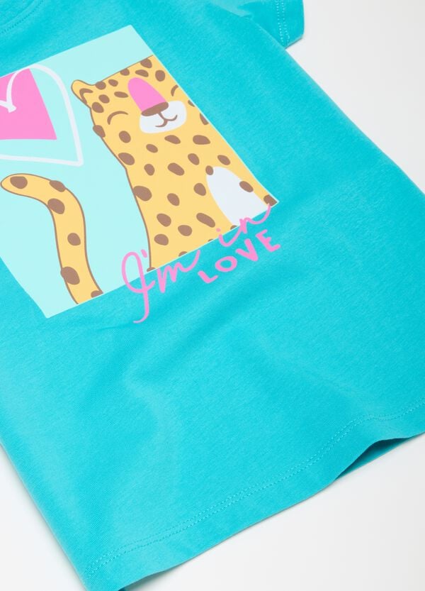 Ovs T-shirt In Cotone Bio Con Stampa