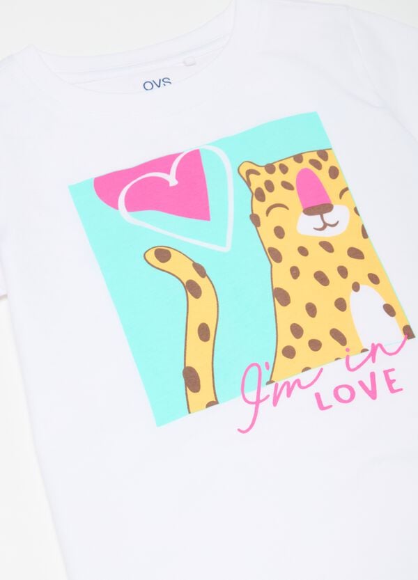 Ovs T-shirt In Cotone Bio Con Stampa