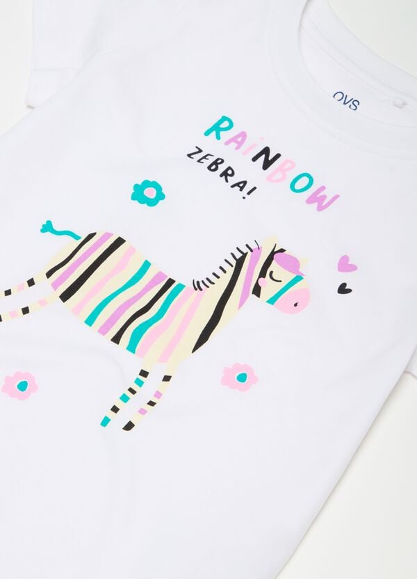 Ovs T-shirt In Cotone Bio Con Stampa