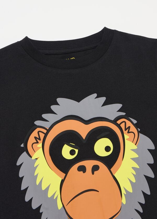 Ovs T-shirt In Cotone Bio Con Stampa