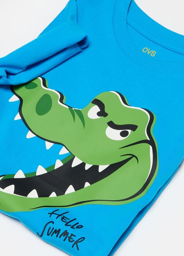 Ovs T-shirt In Cotone Bio Con Stampa