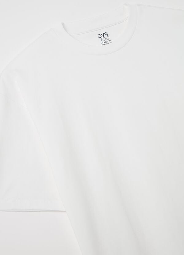 Ovs T-shirt In Cotone Bio Tinta Unita