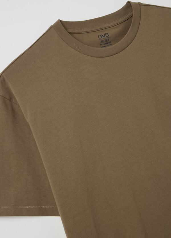 Ovs T-shirt In Cotone Bio Tinta Unita