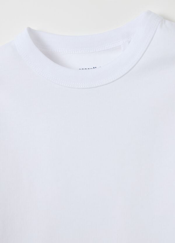 Ovs T-shirt In Cotone Bio Tinta Unita