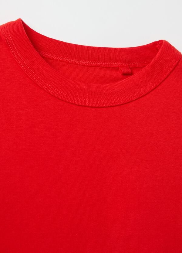 Ovs T-shirt In Cotone Bio Tinta Unita