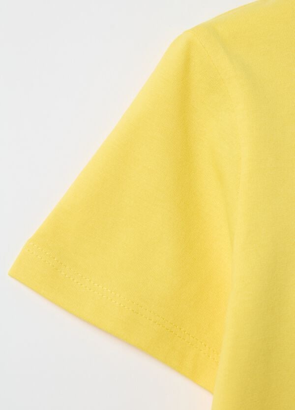 Ovs T-shirt In Cotone Bio Tinta Unita