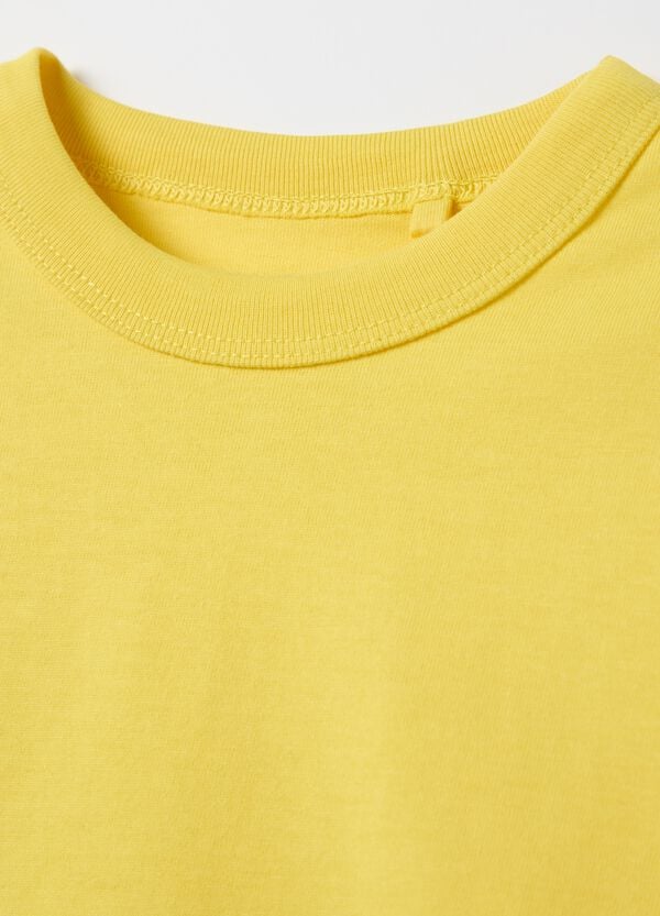 Ovs T-shirt In Cotone Bio Tinta Unita