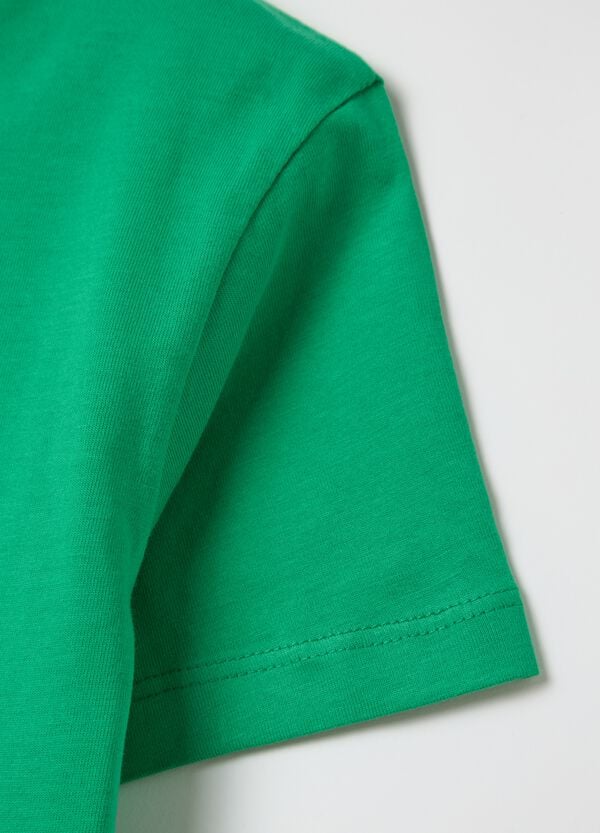 Ovs T-shirt In Cotone Bio Tinta Unita