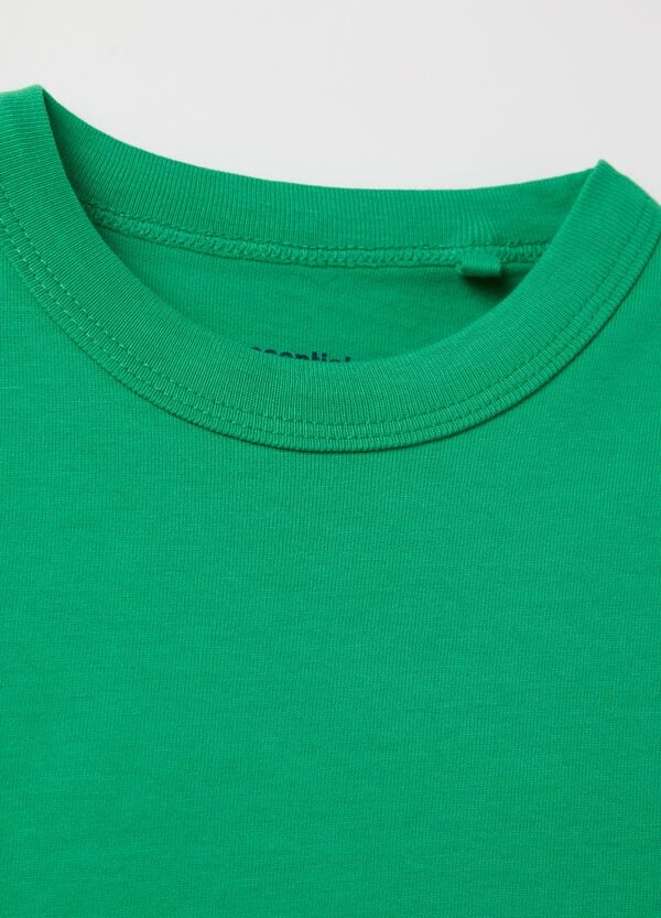 Ovs T-shirt In Cotone Bio Tinta Unita