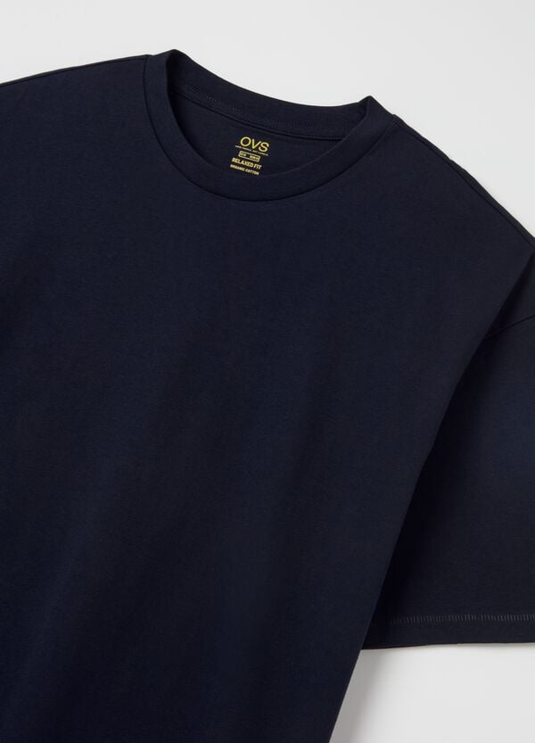 Ovs T-shirt In Cotone Bio Tinta Unita