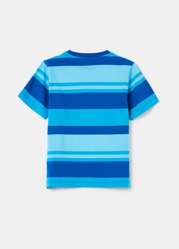 Ovs T-shirt In Cotone Con Fantasia A Righe