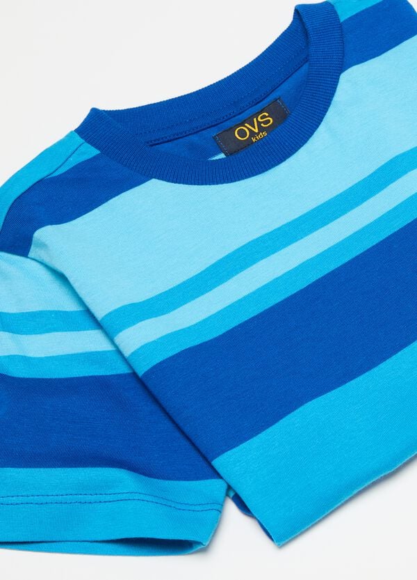 Ovs T-shirt In Cotone Con Fantasia A Righe