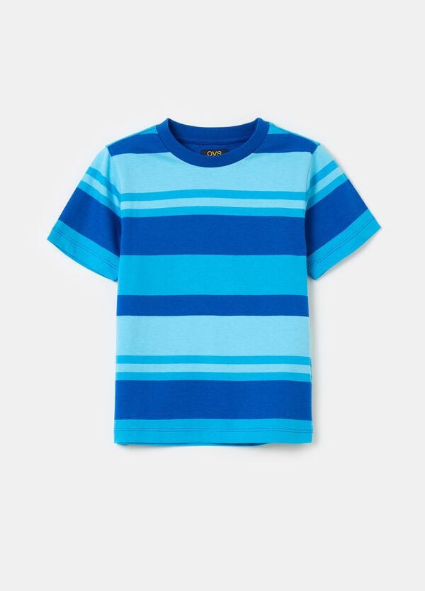 Ovs T-shirt in cotone con fantasia a righe