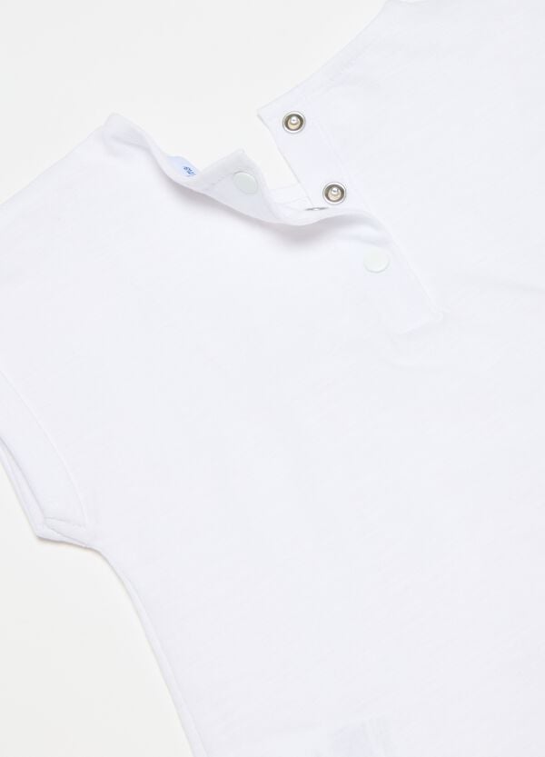Ovs T-shirt In Cotone Con Inserto In Sangallo