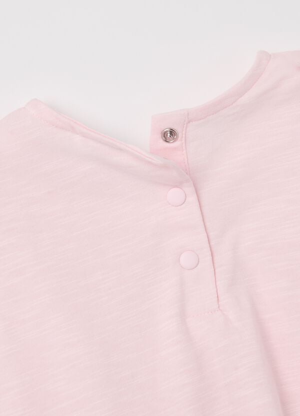 Ovs T-shirt In Cotone Con Inserto Sangallo