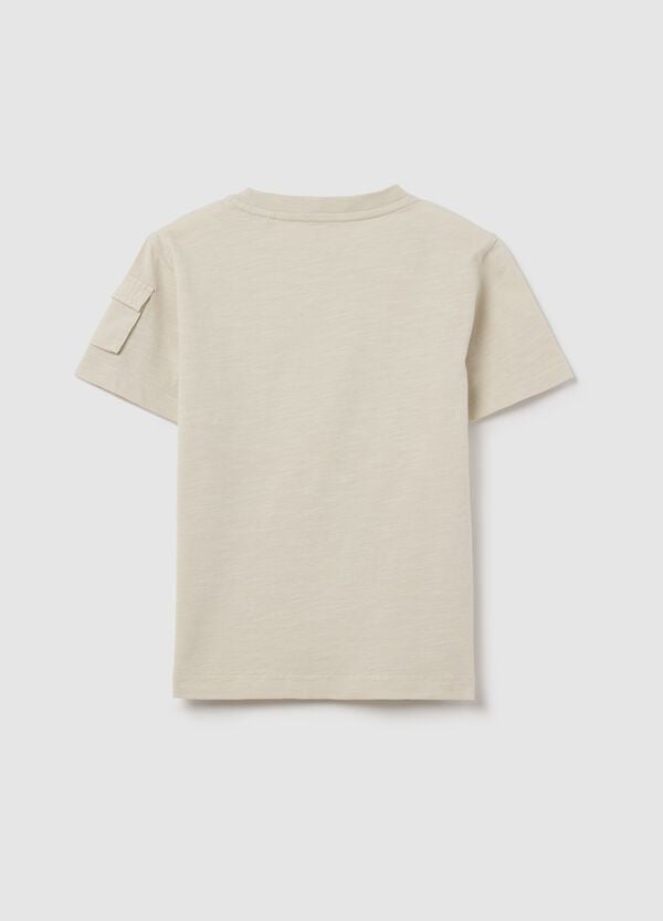 Ovs T-shirt In Cotone Con Patch "Nature Connection"
