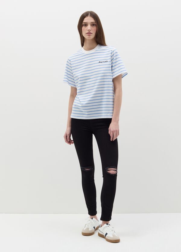 Ovs T-shirt In Cotone Con Ricamo