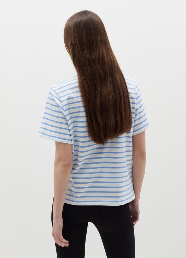 Ovs T-shirt In Cotone Con Ricamo