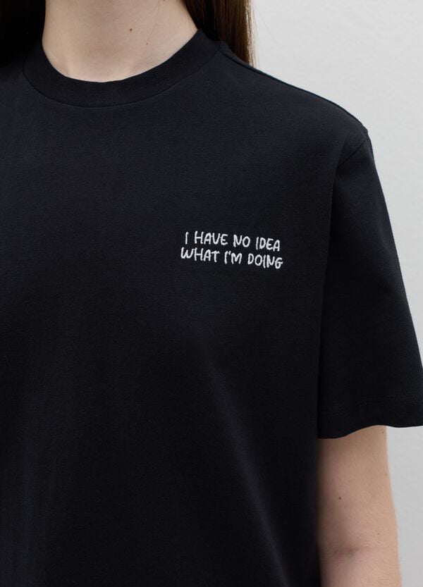 Ovs T-shirt In Cotone Con Ricamo