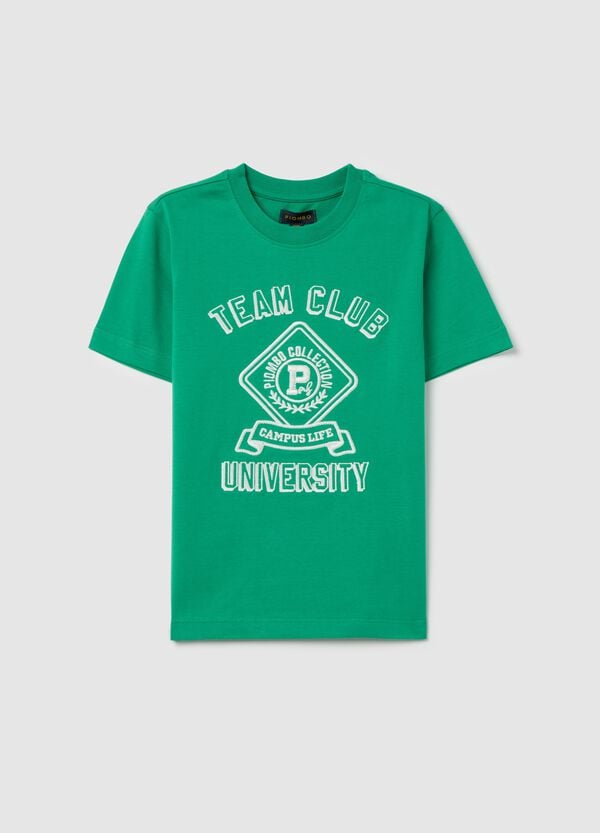 Ovs T-shirt In Cotone Con Ricamo Lettering