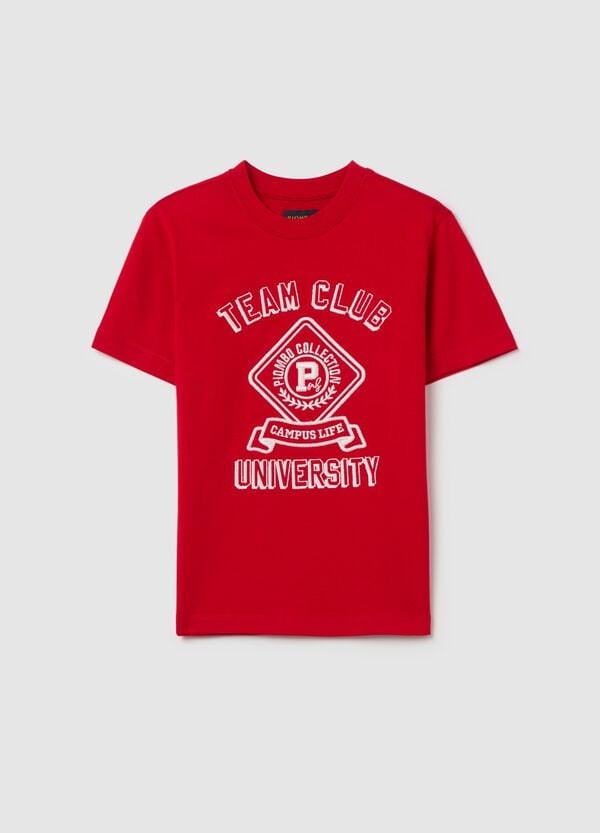Ovs T-shirt In Cotone Con Ricamo Lettering