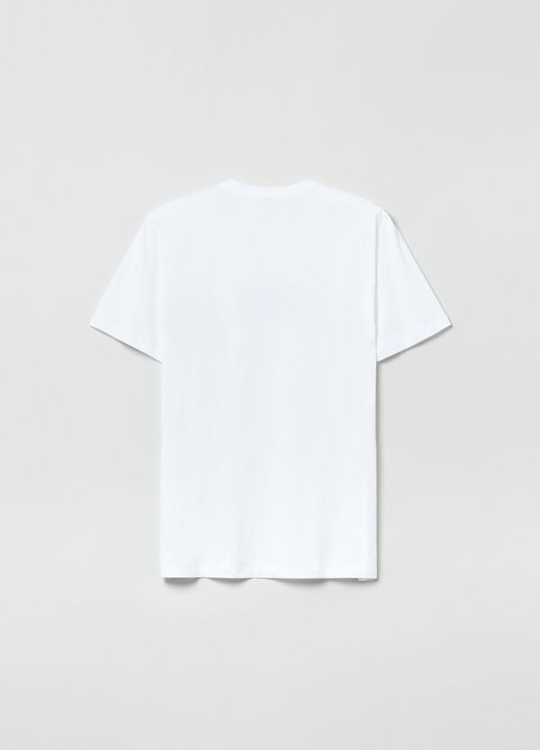 Ovs T-shirt In Cotone Con Ricamo Logo